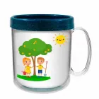 Caneca Térmica Infantil Green Colors Azul