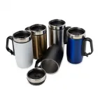 Caneca Inox Parede Dupla 250 ml: opções de cores