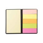 Bloco de anotações com sticky notes