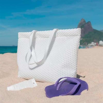 Bolsa de praia de plástico bolha branca