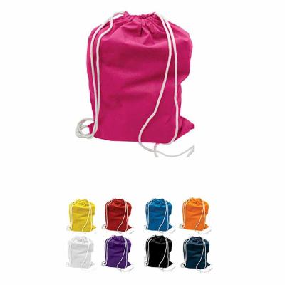 Saco mochila em várias cores com personalização em silk-screen