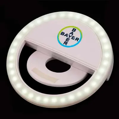 Selfie ring light personalizado para brinde