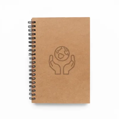 Caderno com capa ecológica