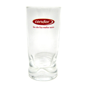 Copo Long Drink amassadinho, com capacidade para 310 ml.