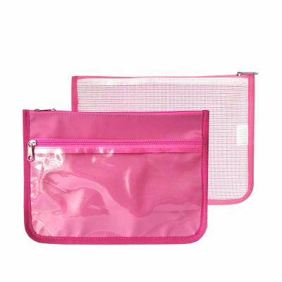 Necessaire de telinha na cor rosa 